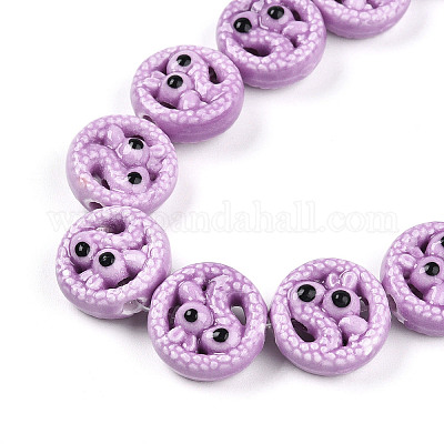 Фарфора ручной работы шарик нити PORC-N011-01C-1