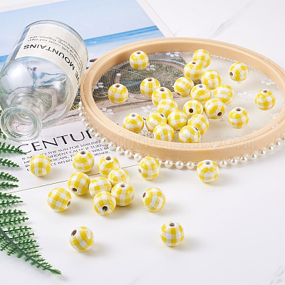 Натуральные деревянные бусы&nbsp;WOOD-TAC0010-05G-1