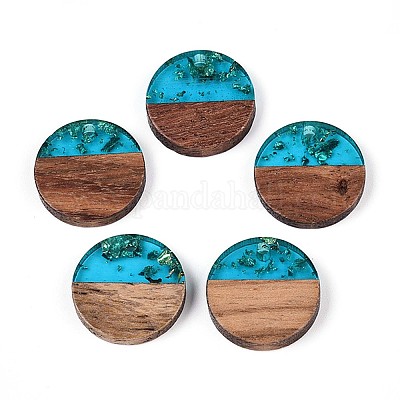 Подвески из смолы и ореха RESI-T057-39E-1