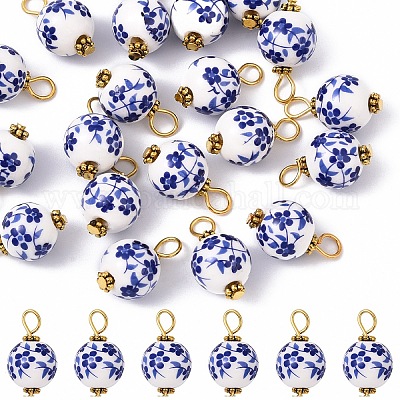 20 шт. фарфоровые подвески ручной работы&nbsp;PALLOY-YW00112-02-1