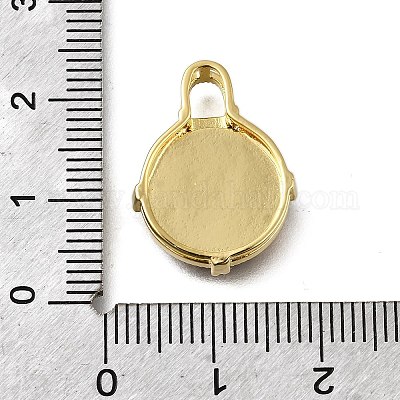 Латунные микро проложить кубического циркония подвески KK-S523-16G-A-1