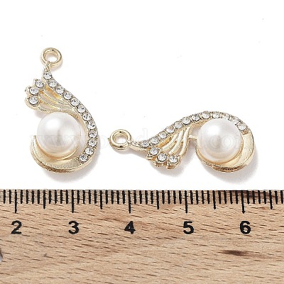 Подвески из бусин с имитацией жемчуга абс FIND-C042-02G-1