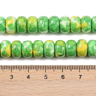 Нити окрашенных синтетических бусин из речного камня G-Z105-C01-01D-1