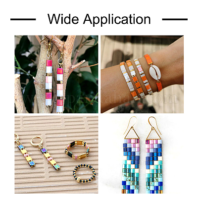 260 шт. 13-х цветные стеклянные бусины с тремя отверстиями SEED-TA0001-09-1