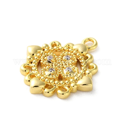 Латунные микро проложить кубического циркония подвески KK-S513-06B-G-1