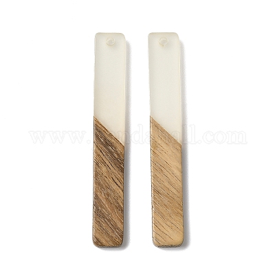 Люминесцентное свечение в темной подвеске из дерева и смолы WOOD-H104-10-1