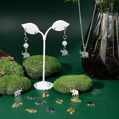 20 шт. подвески из нержавеющей стали 201 двух цветов STAS-UN0029-97-1