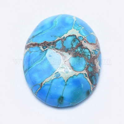 Натуральный регалит / имперская яшма / морские отложения яшма кабошоны G-E444-06-1