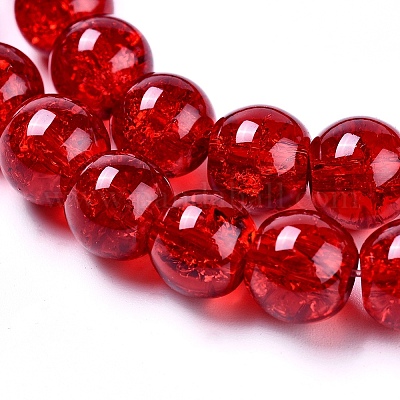 Стеклянные бусины кракле&nbsp;LS-CCG-Q001-8mm-A20-1