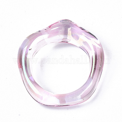Кольца из прозрачной пластмассы RJEW-T013-001-E03-1