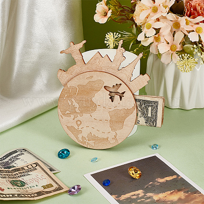 Незаконченный деревянный подарочный держатель для денег AJEW-WH0270-304B-1