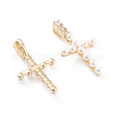 Латунные микро проложить кубического циркония подвески X-KK-F814-10G-1