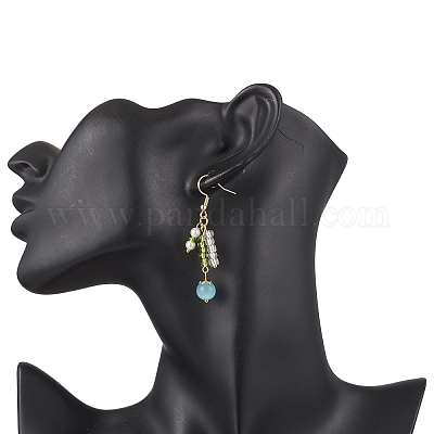 Глаза кота болтающийся серьги EJEW-JE06496-02-1