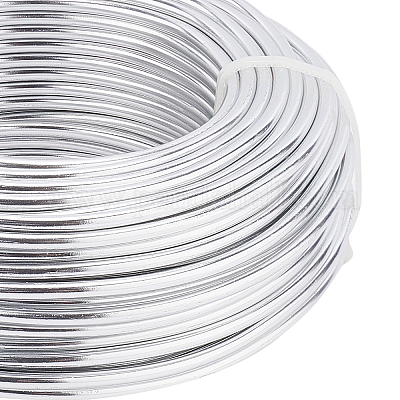 3 Gauge(6mm) Silver Aluminum Wire 23 Feet(7m) Bendable Metal