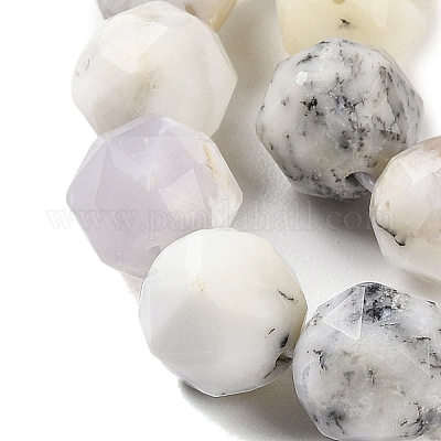 Натуральный белый опал африканские бусы пряди G-NH0021-A26-02-1