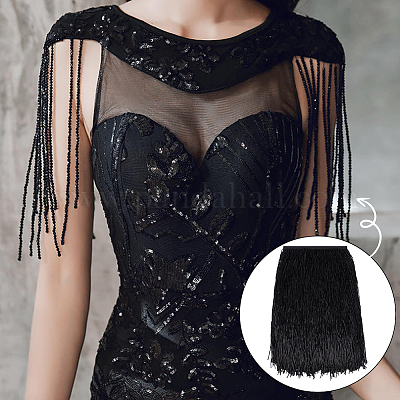 1 ярд пластиковой стеклярусной бусины для кисточки OCOR-BC0006-60B-1