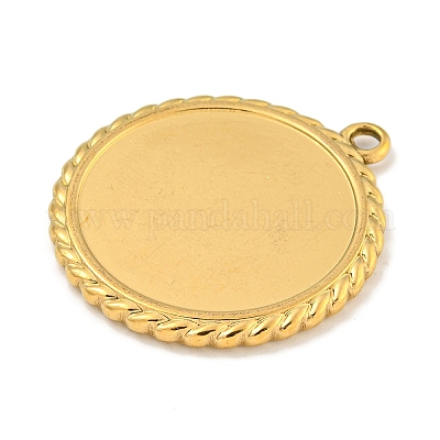 Ионное покрытие (ip) подвески из нержавеющей стали 304 кабошоны STAS-A099-04G-1