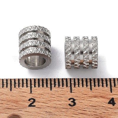 Европейские бусины из нержавеющей стали 303 STAS-Q302-29B-P-1