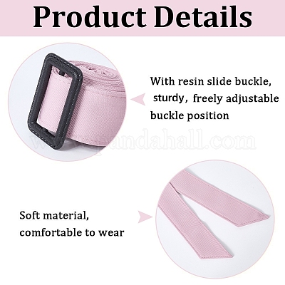 Завязать узел на пояс из полиэстера с пластиковой пряжкой AJEW-WH20002-10F-1