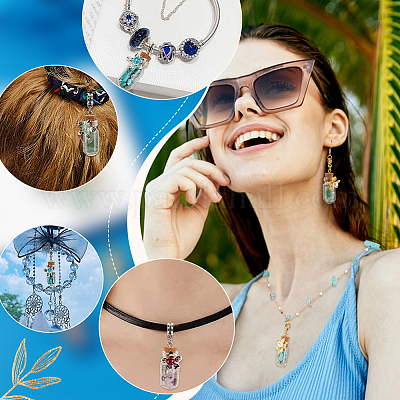 20 шт. стеклянная бутылка европейские подвески-шармы PALLOY-PH01837-1