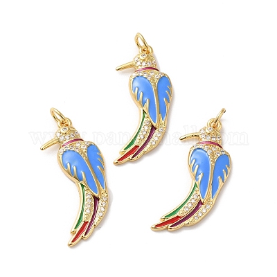 Покрытие стойки латунь микропаве прозрачные подвески из кубического циркония KK-D074-08G-1