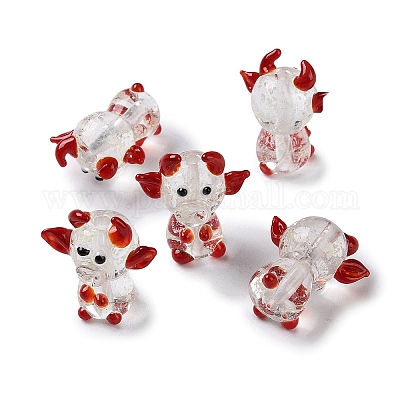 Светящиеся нити бус лэмпворк ручной работы LAMP-Z007-03D-1