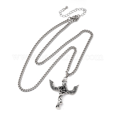 Ожерелья с подвесками в стиле викингов из цинкового сплава в тибетском стиле NJEW-Z062-01AS-04-1