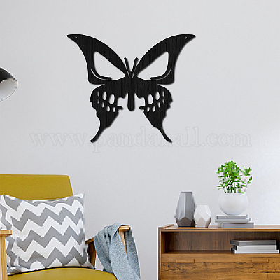 black butterfly wall art