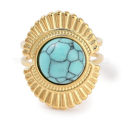 Ионное покрытие (IP) кольцо из нержавеющей стали 304 RJEW-B059-07G-04-1