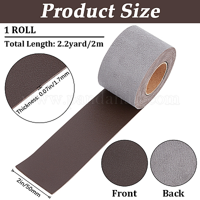 Ленты из искусственной кожи ПВХ длиной 2 м. SRIB-WH0011-126D-02-1