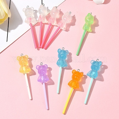 10 шт. большие подвески из светящейся полупрозрачной смолы FIND-FS0002-91A-1