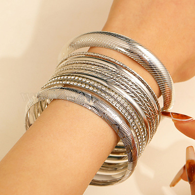 Набор из 11 браслета из сплава для женщин WG160B4-04-1