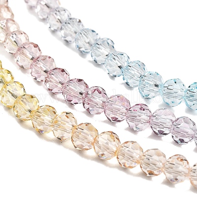 Прозрачные окрашенные стеклянные бусины DGLA-A034-T1mm-A15-1