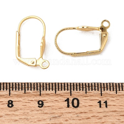 Латунная фурнитура Leverback для серег KK-P340-22G-1