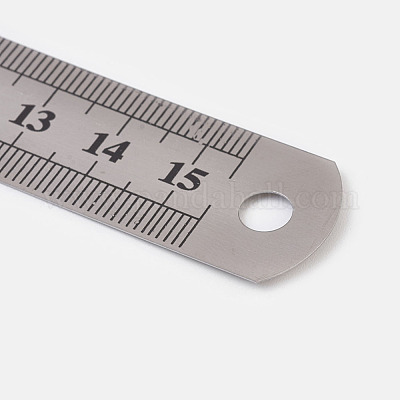 15/20/30cm Stainless Steel Metal Ruler Rule Precision Double Sided MM CM INCH 