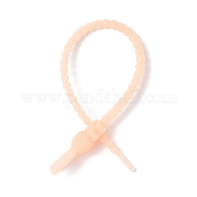 Светящиеся силиконовые кабельные стяжки AJEW-P104-01B-1