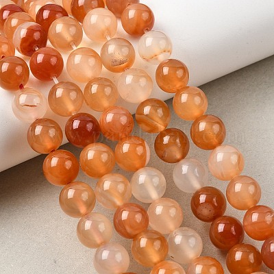 Природного сердолика нитей бисера&nbsp;G-N0006-10mm-17-1