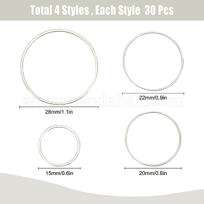 Латунные соединительные колечки KK-SC0001-72P-1
