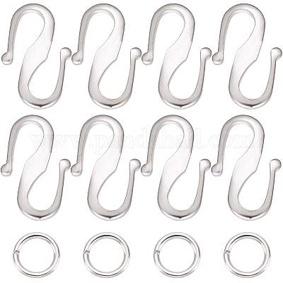 50 шт. латунные застежки-крючки KK-BBC0008-85S-1