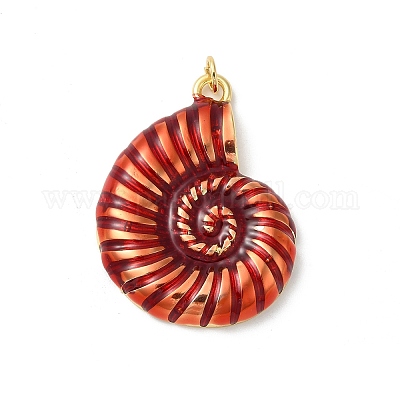 Подвески из латуни с эмалью в стойку KK-Z056-36G-01-1