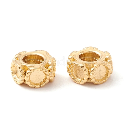 Ионное покрытие (IP) 304 нержавеющая сталь европейские бусины STAS-M298-20G-1