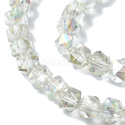 Гальванические стеклянные бусины EGLA-L018-B-AB02-1