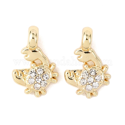 Подвески сплава Rhinestone&nbsp;FIND-C076-03G-1