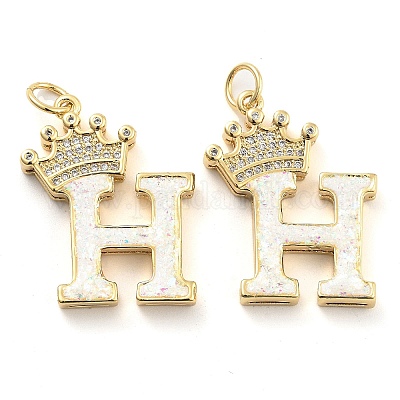 Латунные микропаве прозрачные подвески с фианитом KK-G498-01H-02-1