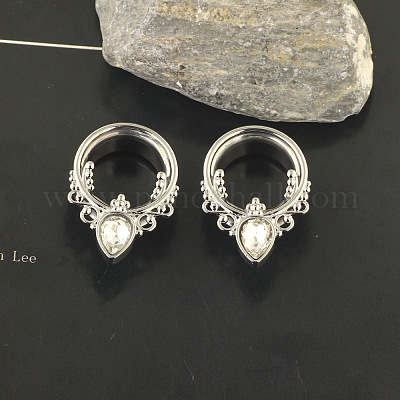 Беруши-каплевидные из хирургической нержавеющей стали 316l со стразами WG3E4ED-06-1