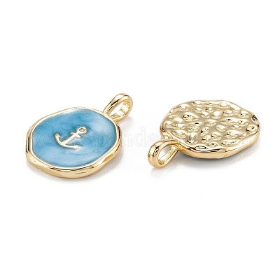 Латунь эмаль подвески X-KK-A155-10G-1