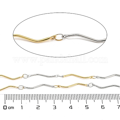 Ионное покрытие (ip) 304 нержавеющая сталь волнообразные звенья цепи CHS-M005-10GP-1