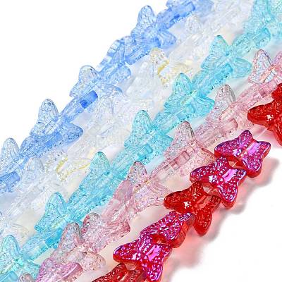 Прозрачные стеклянные бусины&nbsp;GLAA-F114-04-1