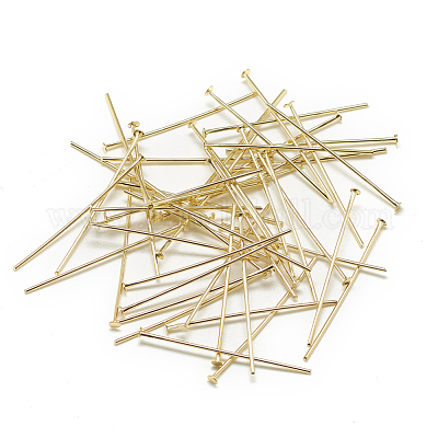 Латунные шпильки с плоской головкой X-KK-T032-093G-1