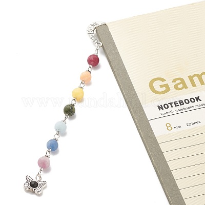 Тибетском стиле сплава закладки AJEW-JK00182-02-1